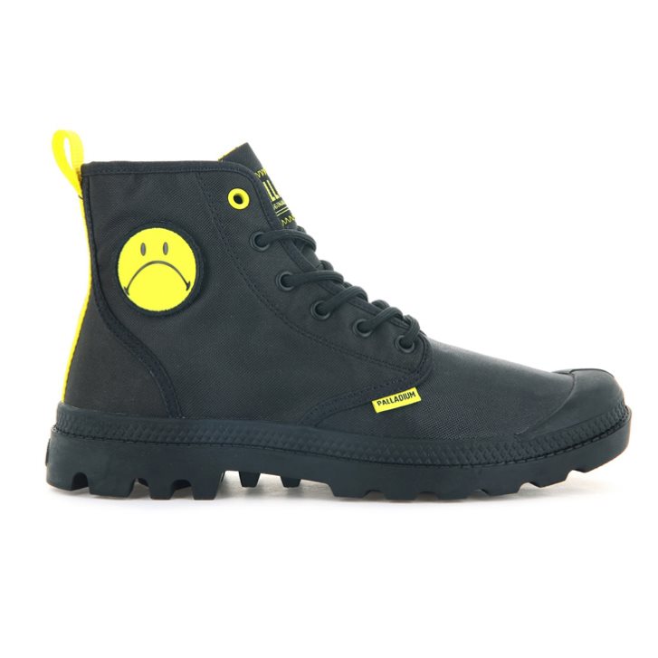 Bottes Palladium Pampa Smiley Change Femme Noir | FR FBH729D